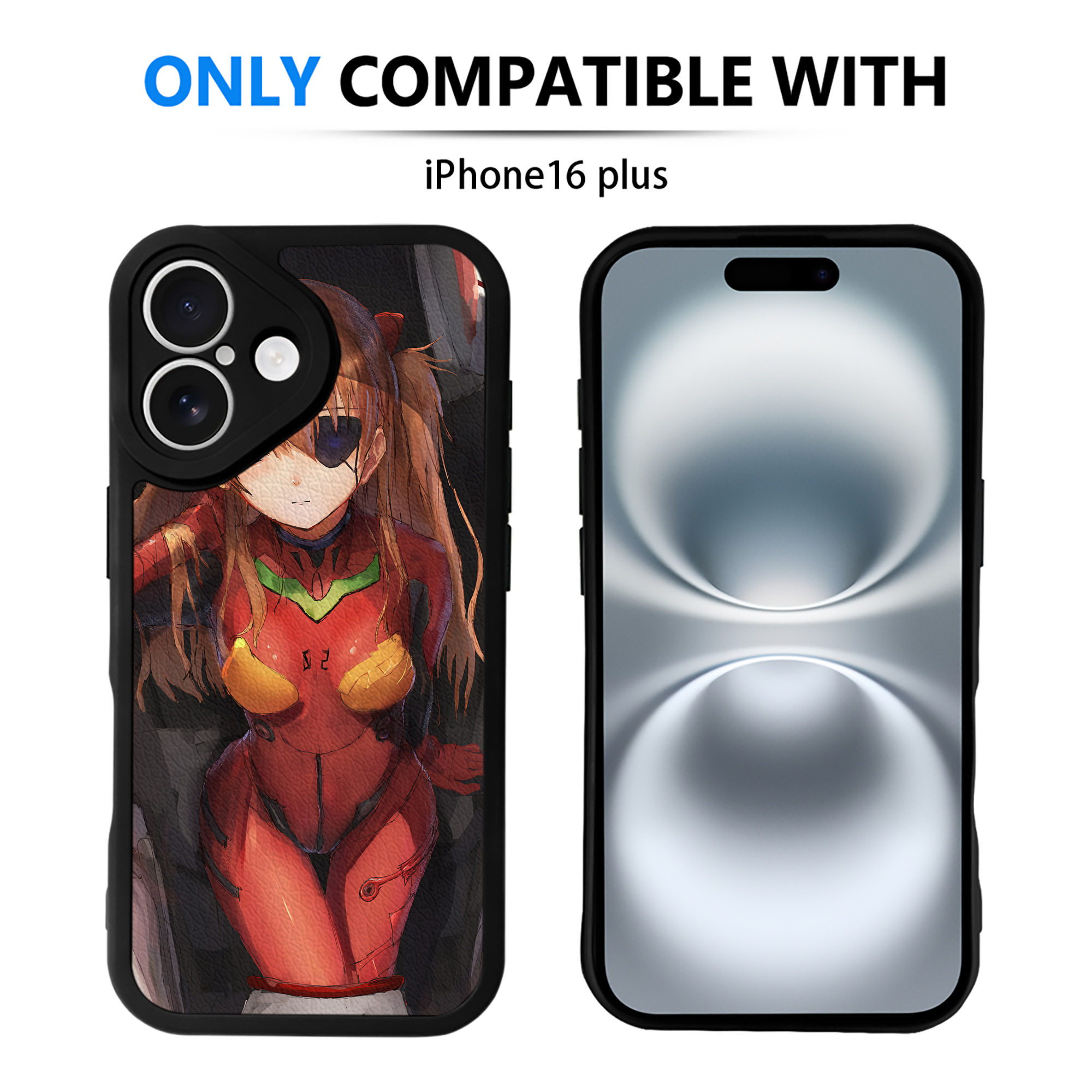 （画像用） EVA 新世紀エヴァンゲリオン 【iPhone 16シリーズ対応】シリコンスマホケース（レザー調） 材質：シリコン